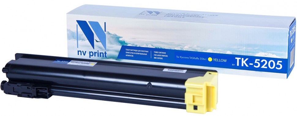 Картридж NVP совместимый NV-TK-5205 Yellow для Kyocera TASKalfa 356ci (12000k)