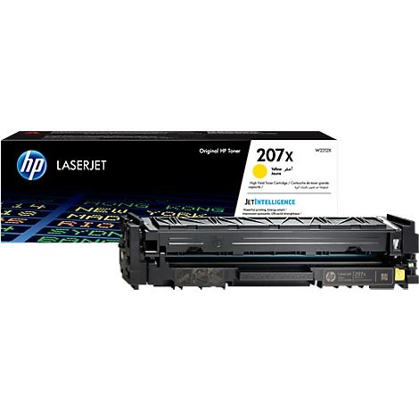 Картридж лазерный HP 207X для HP M255/MFP M282/M283, 2,45К (О) жёлтый W2212X