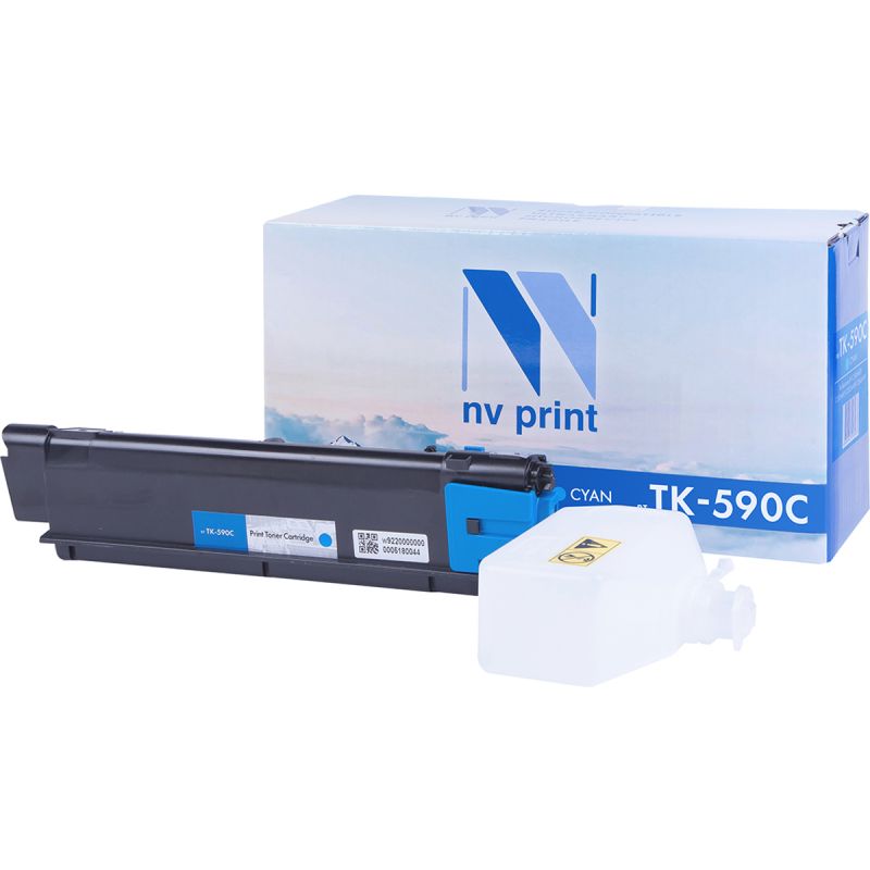 Картридж NVP совместимый NV-TK-590 Cyan для Kyocera FS-C5250DN/ C2026MFP/ C2026MFP+/ C2126MFP/ C2126MFP+/ C2526MFP/ C2626MFP/ Ecosys P6026cdn (5000k) [new]