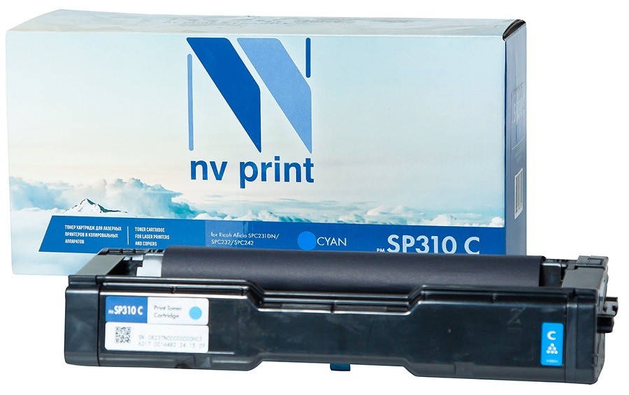 Картридж NVP совместимый NV-SP310 Cyan для Ricoh Aficio SPC231DN/SPC232/SPC242 (2500k) [new]