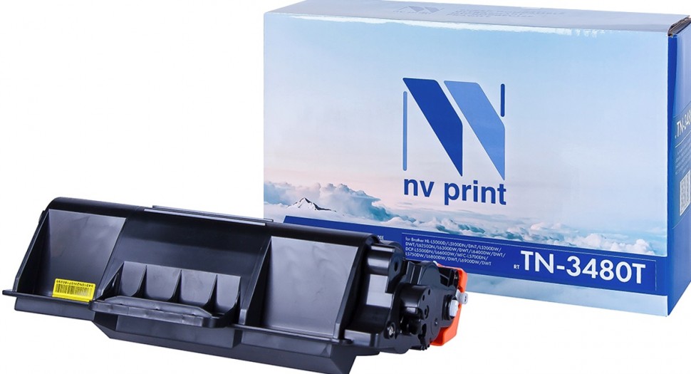 Картридж NVP совместимый NV-TN-3480T для Brother DCP-L6600DW/ HL-L6400DWT/ HL-L6300DW/ MFC-L6800DW/ MFC-L6900DW/ DCP-L5500DN/ HL-L5000D/ HL-L5100DN/ HL-L5200DW/ MFC-L5700DN/ MFC-L5750DW (8000k) [new]