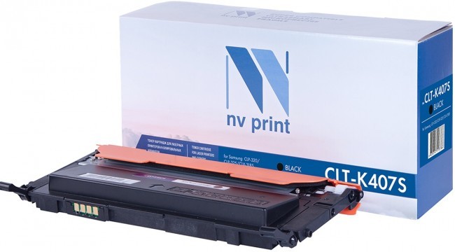 Картридж NVP совместимый NV-CLT-K407S Black для Samsung CLP 320/ 320N/ 325/ 325W/ CLX 3180/ 3180FN/ 3180FW/ 3185/ 3185FW/ 3185N/ 3185FN/ 3185W (1500k) [new]