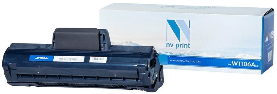 Тонер-картридж NVP совместимый NV-W1106A (БЕЗ ЧИПА) ( БЕЗ ГАРАНТИИ) для HP 107a/107w/135w/135a/137fnw (1000k) [new]