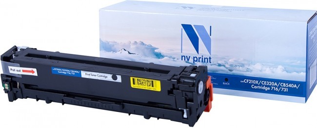 Картридж NVP совместимый NV-CF210X/CE320A/CB540A/NV-716/731 Black универсальные для HP/Canon Color LaserJet MFP M276n/ MFP M276nw/ 200 M251n/ 200 M251nw/ CM1415fn/ CM1415fnw/ CP1525n/ CP1525nw/ CP1215/ CP1515n/ CM1312/ CM1312nfi/ (2200k) [new]