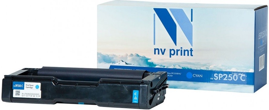 Картридж NVP совместимый NV-SP250 Cyan для Ricoh Aficio SPC250DN/SPC260/SPC261 (1600k) [new]