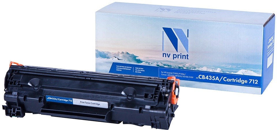 Картридж NVP совместимый NV-CB435A/NV-712 универсальные для HP/Canon LaserJet P1005/ P1006/ LBP 3010 i-Sensys/ 3010B i-Sensys/ 3020 i-Sensys/ 3100 i-Sensys (1500k) [new]