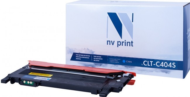Картридж NVP совместимый NV-CLT-C404S Cyan для Samsung Xpress SL-C480/ SL-C480FW/ SL-C480W/ SL-C430/ SL-C430W (1000k) [new]