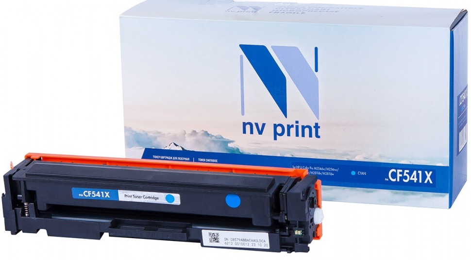 Картридж NVP совместимый NV-CF541X Cyan для HP Color LaserJet Pro M254dw/ M254nw/ M280nw/ M281fdn/ M281fdw (2500k) [new]
