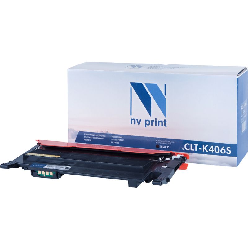 Картридж NVP совместимый NV-CLT-K406S Black для Samsung CLP 360/ 365/ 365W/ Xpress C410W/ C460W/ CLX 3300/ 3305/ 3305FN/ 3305FW/ 3305N/ 3305W (1500k) [new]