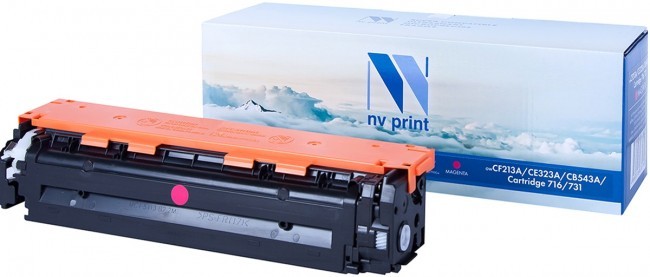 Картридж NVP совместимый NV-CF213A/CE323A/CB543A/NV- 716/731 Magenta универсальные для HP/Canon LaserJet Pro 200 color MFP M276n/ MFP M276nw/ 200 M251n/ M251nw/ CM1415fn/ CM1415fnw/ CP1525n/ CP1525nw/ LBP 7100 i-Sensys 7100CN/ 7110/ 7110CW/ MF 623CN/ 628C
