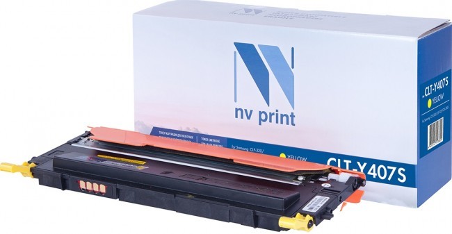 Картридж NVP совместимый NV-CLT-Y407S Yellow для Samsung CLP 320/ 320N/ 325/ 325W/ CLX 3180/ 3180FN/ 3180FW/ 3185/ 3185FW/ 3185N/ 3185FN/ 3185W (1000k) [new]