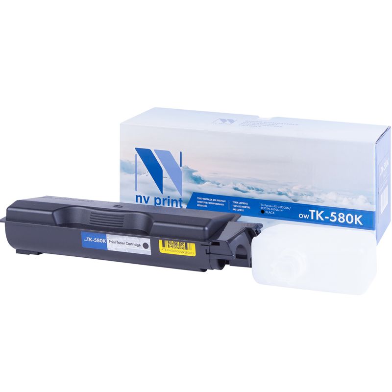 Картридж NVP совместимый NV-TK-580 Black для Kyocera Ecosys P6021/ P6021cdn/ FS C5150/ C5150DN (3500k) [new]