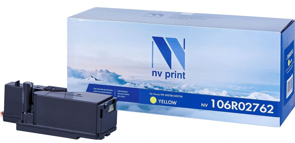 Картридж NVP совместимый NV-106R02762 Yellow для Xerox Phaser 6020/6022/ / WorkCentre 6025/6027 (1000k) [new]