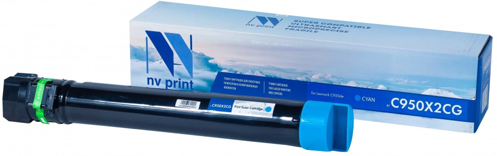 Картридж NVP совместимый Lexmark C950X2CG Cyan (БЕЗ ГАРАНТИИ) для C950de (22000k) [new]