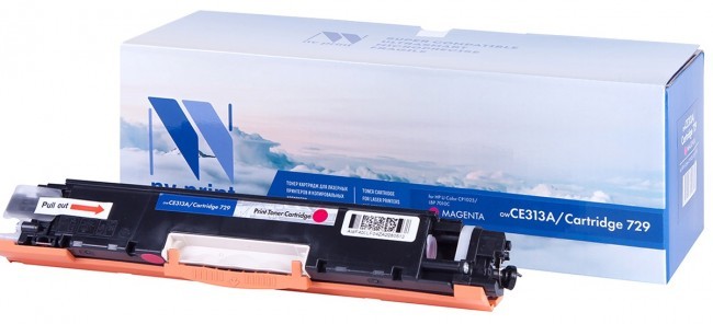 Картридж NVP совместимый NV-CE313A/NV-729 Magenta для HP Color LaserJet CP1025/ CP1025nw/ M275/ CP1025/ CP1025nw/ 100 M175a/ 100 M175nw/ LBP 7010 i-Sensys/ 7010C i-Sensys/ 7018 i-Sensys/ 7018C i-Sensys (1000k) [reman]
