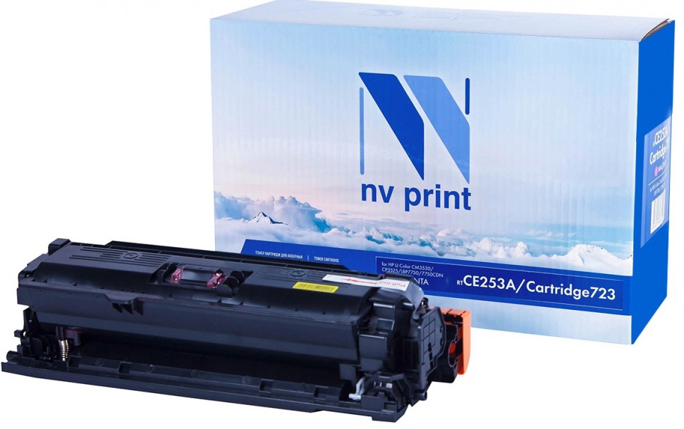 Картридж NVP совместимый NV-CE253A/NV-723 Magenta универсальные для HP/Canon Color LaserJet CP3525/ CP3525n/ CP3525dn/ CP3525x/ LBP 7750 i-Sensys 7750cd/ 7750Cdn (7000k) [new]