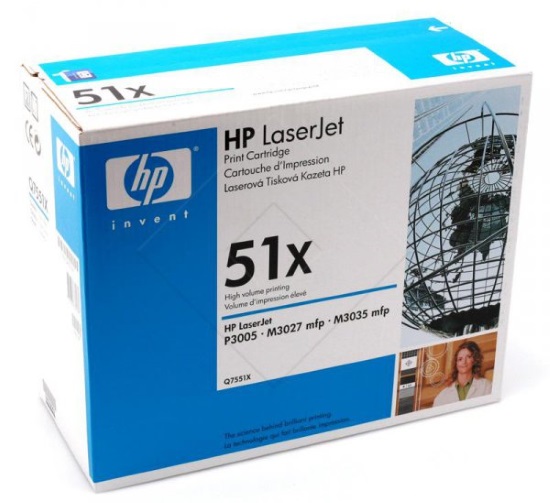 Картридж 51X для HP LJ P3005/M3027MFP/M3035MFP 13K (O) Q7551XC (белая коробка)