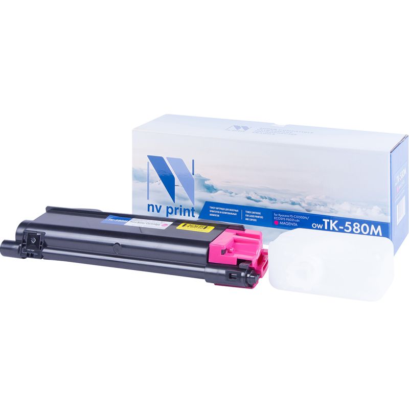 Картридж NVP совместимый NV-TK-580 Magenta для Kyocera Ecosys P6021/ P6021cdn/ FS C5150/ C5150DN (2800k) [new]