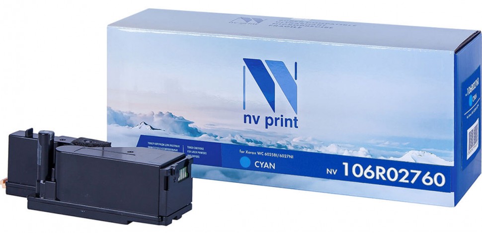 Картридж NVP совместимый NV-106R02760 Cyan для Xerox Phaser 6020/6022/ / WorkCentre 6025/6027 (1000k) [new]