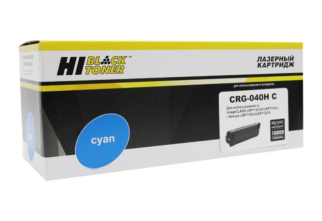 Картридж Hi-Black (HB-№040H C) для Canon LBP-710/710CX/712/712CX, C, 10K